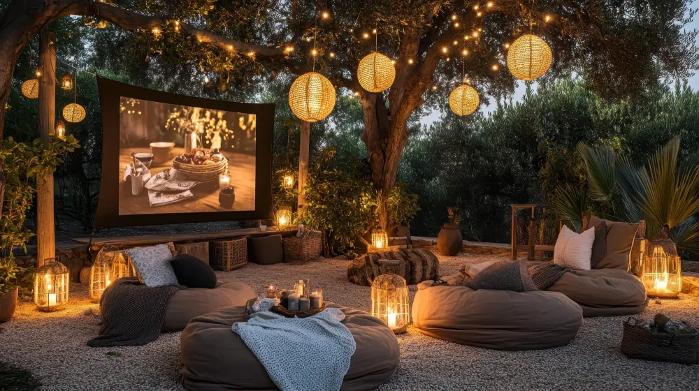 Vidéoprojection près de Tavel